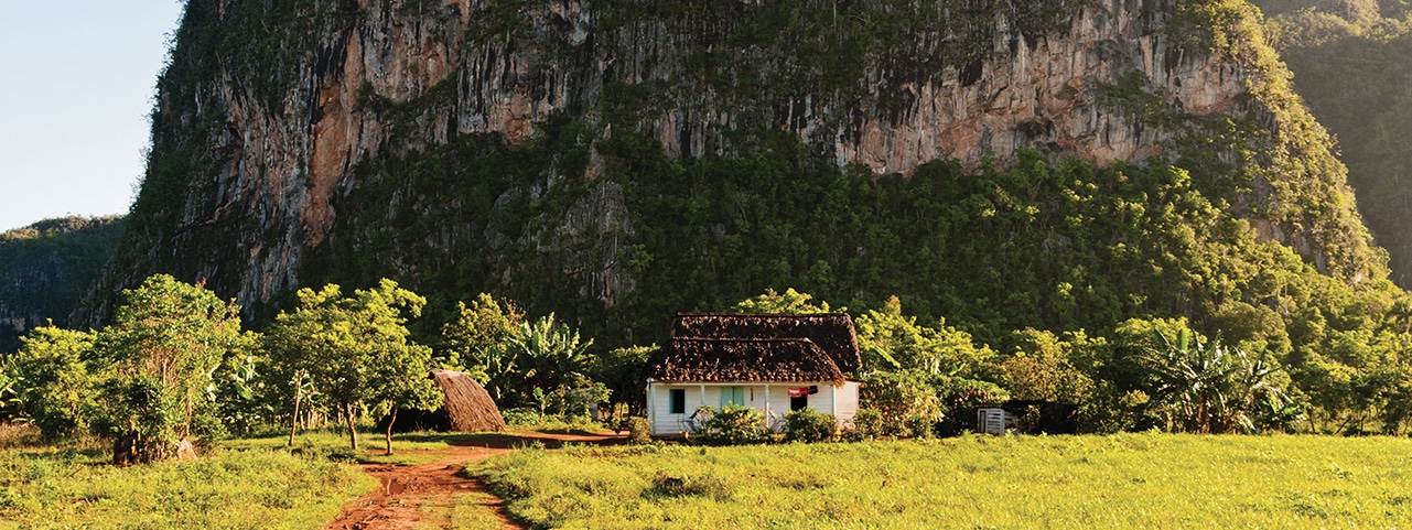 Maison traditionnelle entourée de verdure dans un paysage naturel, parfait pour des découvertes culturelles authentiques.