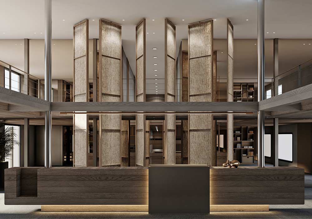 Un intérieur moderne et épuré d'un hôtel, idéal pour un voyage d’exception avec TMR Voyages.