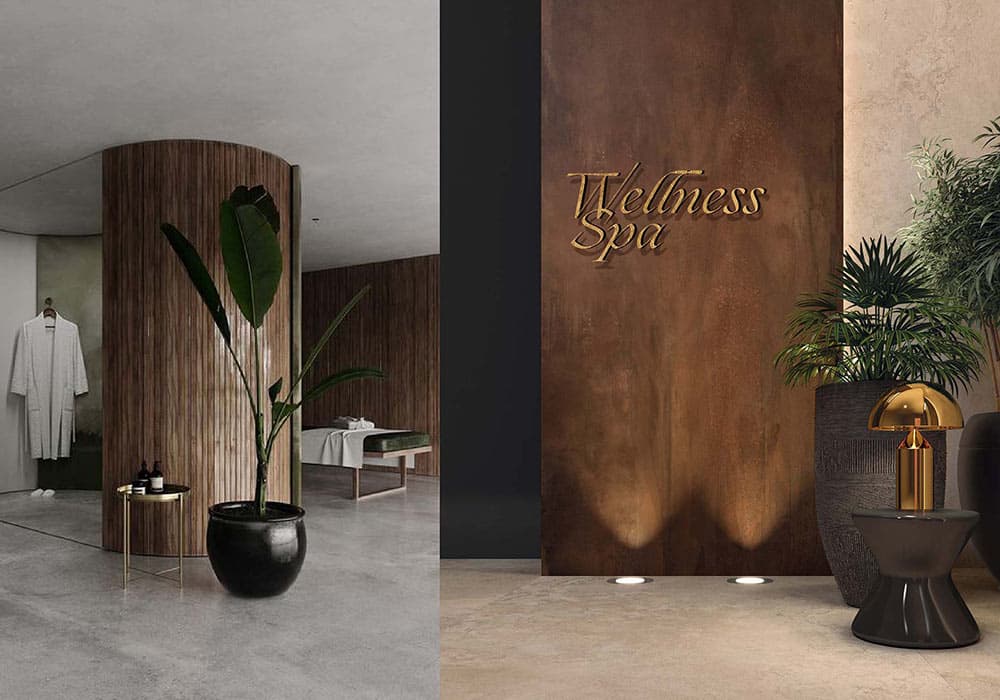 Un spa élégant et relaxant, parfait pour un voyage d’exception avec TMR Voyages, mêlant nature et design moderne.
