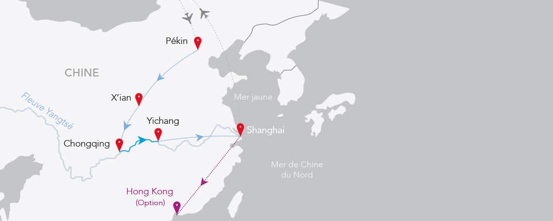Découvrez ce parcours exceptionnel en Chine avec TMR Voyages, reliant Pékin, Chongqing et Shanghai.