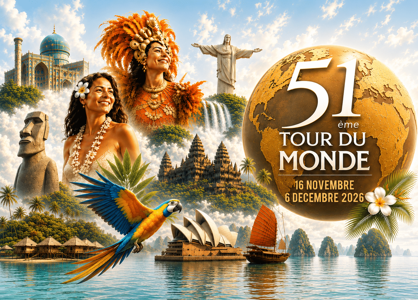 Le 51ème Tour du Monde TMR 2026 - visuel nouvelle version